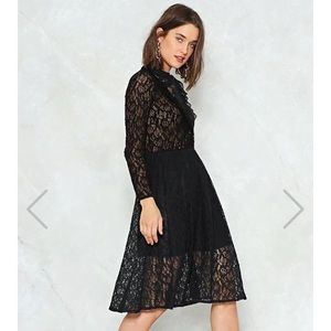 Nasty Gal Lace Midi Dress